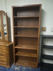 Very Tall Solid Wood Bookshelf