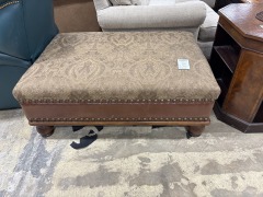 upulstered ottoman brown