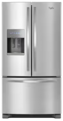 Whirlpool 36-inch Wide French Door Refrigerator - 25 cu. ft.