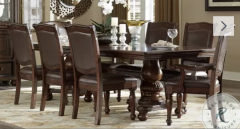 Lordsburg Brown Cherry Dining Table + 8 Chairs