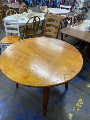 Artistic Solid Wood Drop Leaf Table
