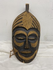 Vintage Hand Carved Tribal African Mask