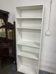 White Tall Bookshelf