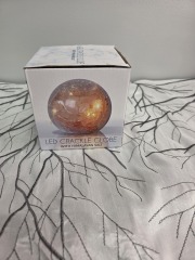 LED Crackle Globe