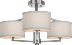 Dolan Designs Satin Nickel Monaco 3 Light Fixture