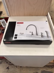 Delta Windemere Brushed Nickel Kitchen Faucet with Side Sprayer