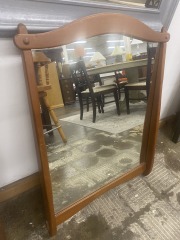 Vintage Country Cottage Wood Frame Mirror (25\