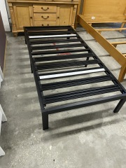 Black Metal Twin XL Platform Bed Frame