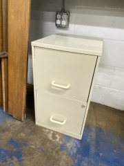 Basic Beige Two Drawer Filing Cabinet