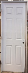 White 6 Panel Door with Frame 28\