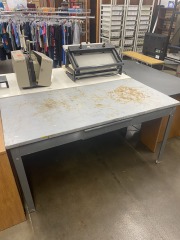 Well Loved Metal Work Desk