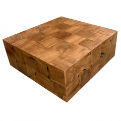 Hickory Park Burl Wood Cocktail Table