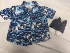 Hawaiian button-down shirt