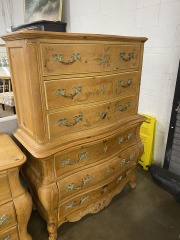 Pulaski French Country Style Wood Tallboy Dresser