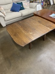 Cowboy Drop Leaf Wood Coffee Table