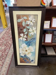 Charming Multi-Patterned Floral Framed Print