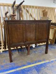 Queen Modern Dark Wood Headboard