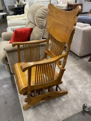 Vintage Wood Glider Chair