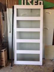 Frosted Glass Barn Door 40 1\/8\