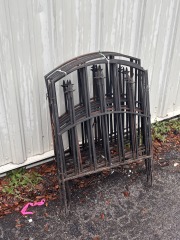 Alexander Black Metal Garden Fence 10 Panals