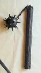 Vintage Spanish Handcrafted Metal & Wood Mace