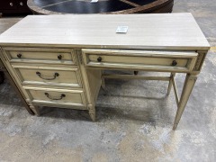 Vintage Blonde Wood Desk