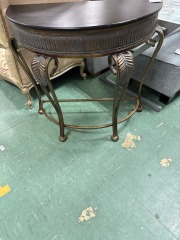 half moon accent table