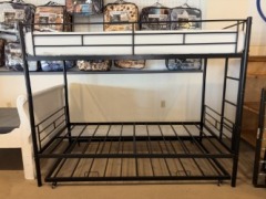 Online:D-Twin Bunkbed w\/ Trundle and Mattress