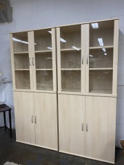Modern Danish Light Wood Finish Cabinet (Each)