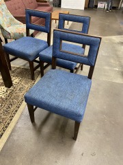 Modern Blue Dining Chair (Each)