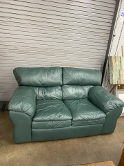 Green Lane Leather Loveseat