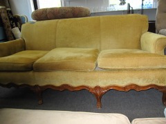 Vintage Sofa w\/Carved  Claw Feet