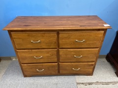 6 Drawer Maple Bureau
