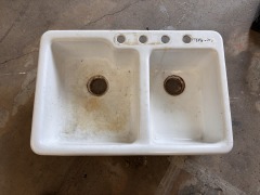 Cast Iron Kitchen Sink 33 3\/8\
