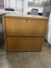 National MCM Two Drawer Lateral Filing Cabinet