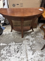Ethan allen Demilune Console Table