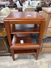 Modern Cherry Wood End Table