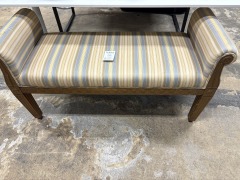 Rolled Arm Chippendale Bench