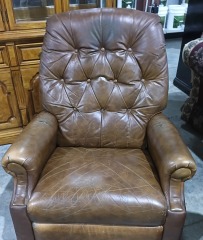 Brown leather recliner 3361