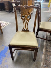 Flourished dark Wood Dining Chair Each