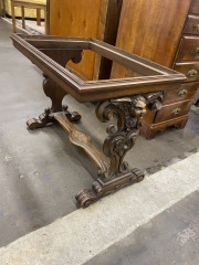 Antique Renaissance Revival Hand Carved Accent Table