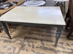 Blonde\/Gray Farmhouse Dining Table