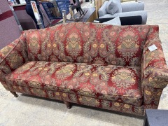 Ethan Allen Chippendale Floral Sofa