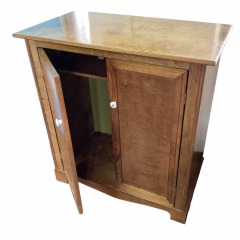 Oak Finish 2 Drawer Cabinet