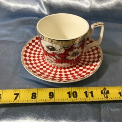 D'oramie Porcelain Coffee Tea Cup and Saucer