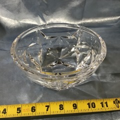 Crystal Rock Cut Star Pattern Bowl