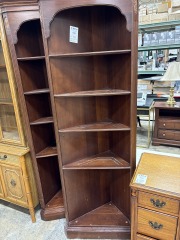 Ethan Allen Corner Bookshelf