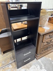 BLACK SHELVE UNIT
