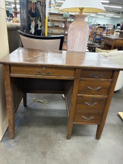 Vintage Tiger Oak Desk