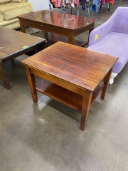 Cherry Finish Side Table